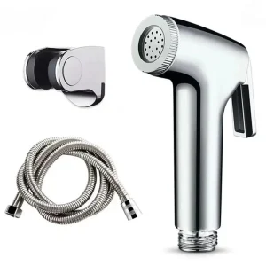 Portable Bidet Handheld Toilet Bidet Sprayer with Flexible Shower Soft Hose Shower Head Holder Set Bathroom Accessories Cleaning
