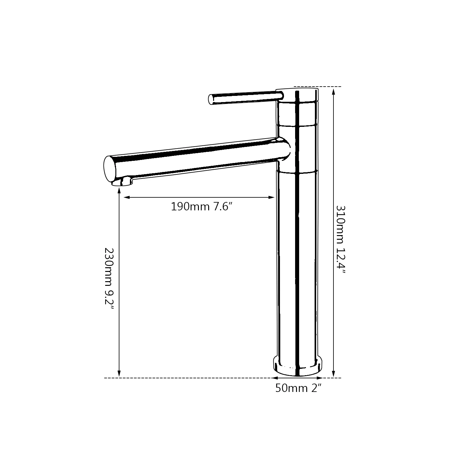 KEMAIDI Tall Bathroom Faucet Basin Sink Black and Golden Plated Tap Hot Cold Water Mixer Tap Deck Mounted Bathroom Faucets - Image 2